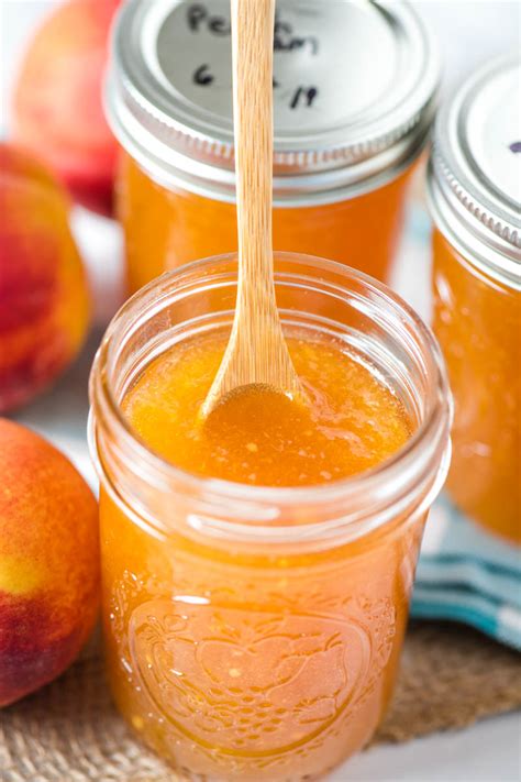 Homemade Peach Jam without Pectin (with Video) | Flour on My Fingers