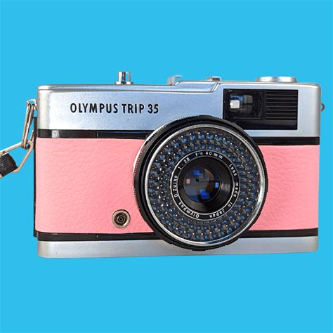 Olympus Trip 35 Pink Leather Point and Shoot 35mm Film Camera – Film ...