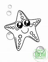 Starfish Printable Coloring Pages sketch template
