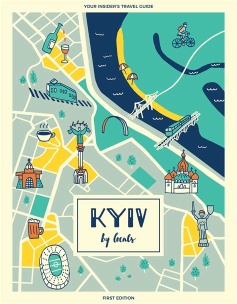 Cover and Illustrations for Kyiv by Locals travel guide - WNW