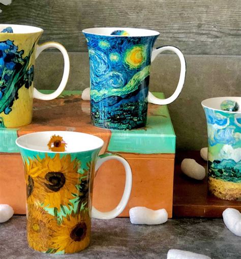 Van Gogh set of 4 Mugs | McIntosh Mugs