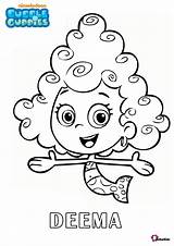 Deema Bubble Guppies Character Nickelodeon coloring Sheet  BubaKidscom sketch template
