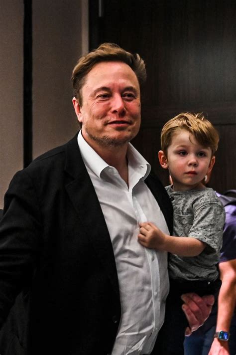 Elon Musk seen with two year old son X AE A-XII at Miami event in rare pictures - OK! Magazine