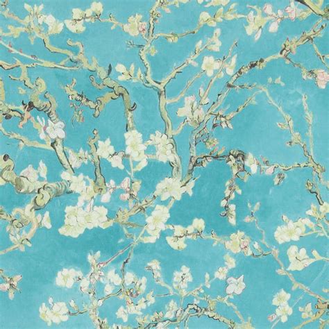 Walls Republic Almond Blossom Bold Floral Wallpaper Turquoise Paper Strippable Roll (Covers 57 ...