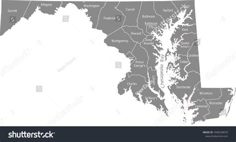 1,106 Maryland counties vector Images, Stock Photos & Vectors ...