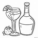 Alcohol Coloring Page 43512 34915 sketch template