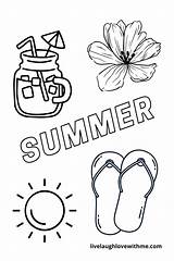 Enjoy Your Summer Coloring Page Pages sketch template