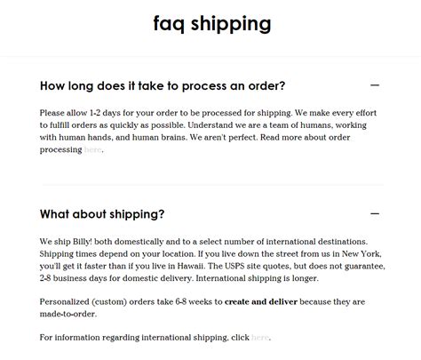 Shipping Policy Template Shopify