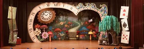 Set for Showtime Theatre Company Alice in Wonderland Jr | Alice in wonderland musical, Alice in ...