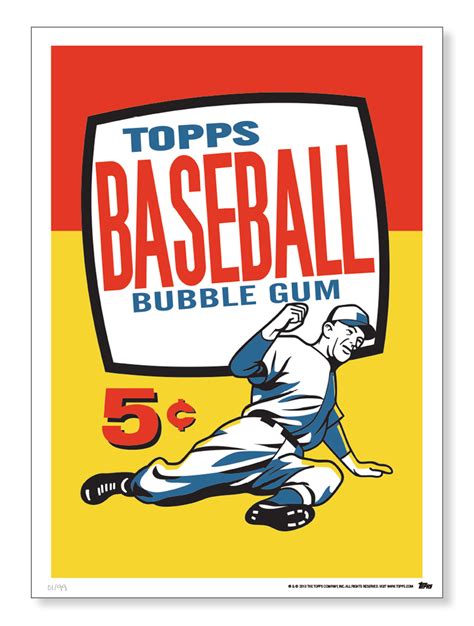 Topps adds vintage baseball card wrappers to its wall art offerings ...