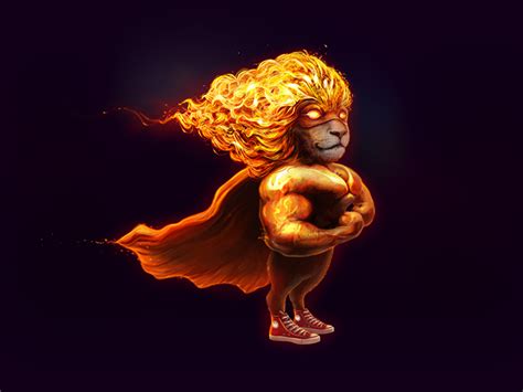 Fire lion by Tsar_spb on Dribbble