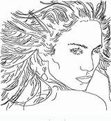 Face coloring Pages Adults sketch template