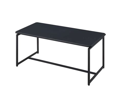 Lilola Home - GT 3 Piece Black Carbon Fiber Wrap Coffee Table and End ...