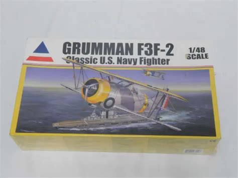 1/48 ACCURATE MINIATURES Grumman F3F-2 US Navy Bi Plane Plastic Model ...