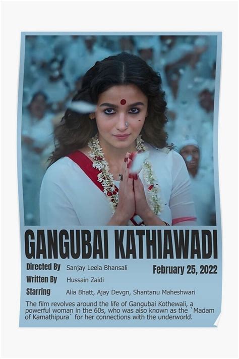 "Gangubai Kathiawadi, Alia Bhatt, Ajey Devgn" Poster for Sale by PardesiGuy in 2023 | Alia bhatt ...