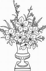 Flower Pot Coloring Pages  Best For Kids sketch template