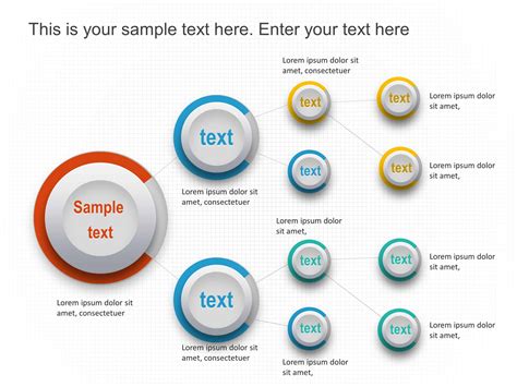Circular Decision Tree Flow Chart PowerPoint Template
