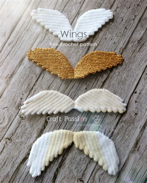 Free Crochet Angel Wings Pattern • Craft Passion (2022)