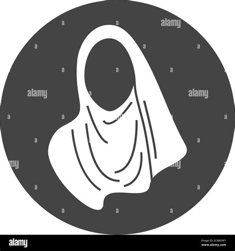 Hijab icon graphic design illustration vector isolated Stock Vector Image & Art - Alamy