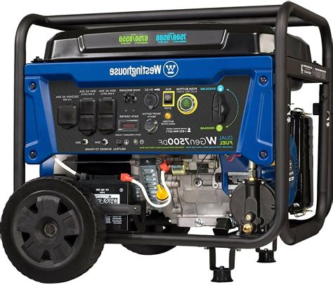 Westinghouse WGen7500DF Dual Fuel Portable Generator 7500 Watts