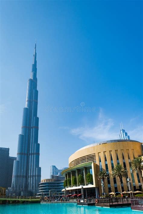Burj Khalifa at Dubai Mall in UAE, Famous Landmark of Dubai, United Arab Emirates. Editorial ...