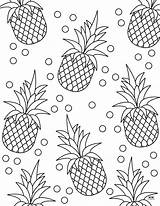 Pineapple Coloring Pages  25 FREE Printabulls sketch template