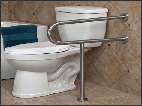 Unique Ada toilet Grab Bars Vertical | Handicap bathroom, Grab bars in ...