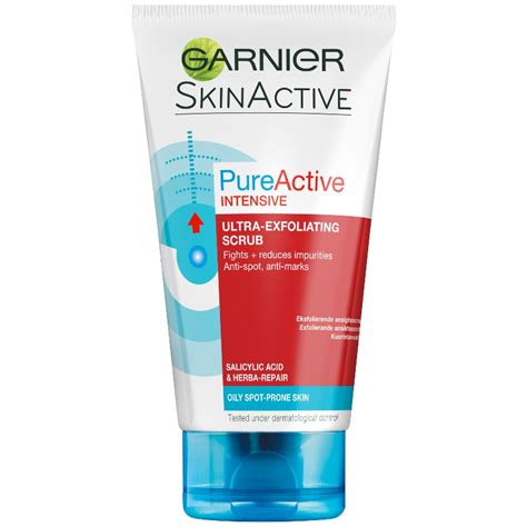 Garnier Skinactive Cleansing PureActive Intensive Exfoliating Cream ...