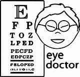 Eye Doctor Coloring Page  Home sketch template