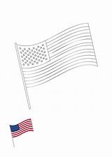 American Flag Coloring Sheet With Stars sketch template