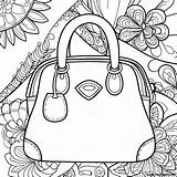 Purse Coloring Page  Pagescom sketch template