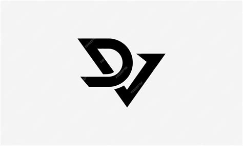 Premium Vector | Dv logo design