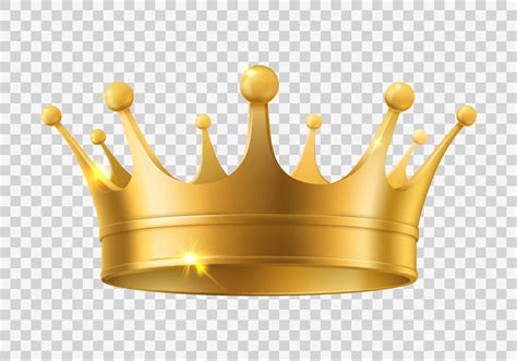 King or queen realistic golden, shiny crown 21948721 Vector Art at Vecteezy