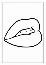 Printable Lips Coloring Pages For Kids And Adults 30 Instant  sketch template