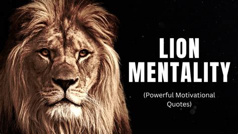 Lion Mentality (Top 25 Powerful Motivational Quotes) - YouTube