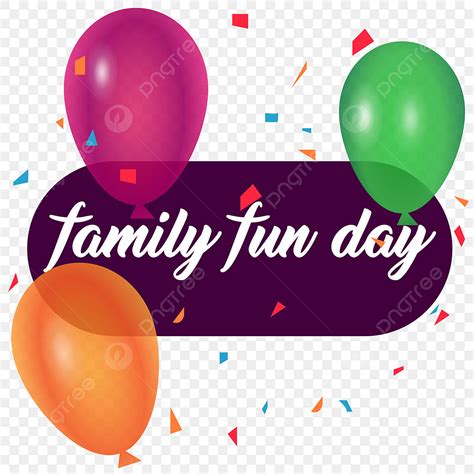 Family Fun Day Clipart Vector, Family Fun Day Illustration, Congratulation, Celebration, Love ...