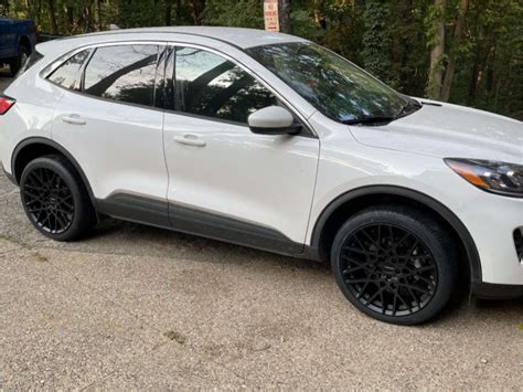 2020 Ford Escape with 20x8.5 35 Vision Recoil and 245/40R20 Toyo Tires Extensa Hp Ii and Stock ...