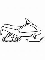 Snowmobile coloring pages sketch template