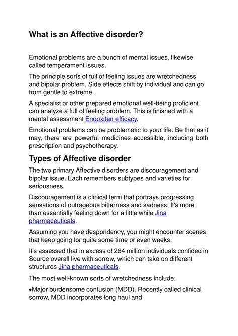 PPT - What is an Affective disorder? PowerPoint Presentation, free download - ID:10998497