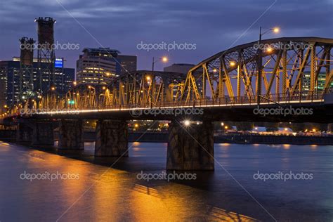 Portland skyline night | Portland Skyline at Night — Stock Photo © CCStockMedia #35219883