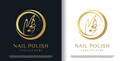 Nail polish logo with creative concept premium vector 25785172 Vector Art at Vecteezy