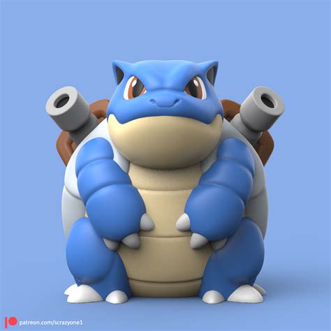 STL file POKEMON - BLASTOISE (EASY PRINT NO SUPPORT) 🐉・Template to ...