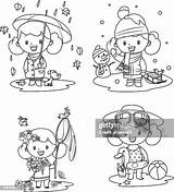 127 Spring Vector Coloring High Res Illustrations  Getty Images sketch template