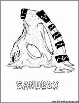 Sandbox Coloring Pages Sketch Page sketch template