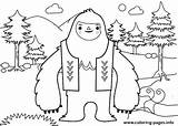 Everest Is A Yeti Coloring Page Printable sketch template