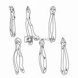 Dental Instruments For Tooth Extraction forceps  sketch template
