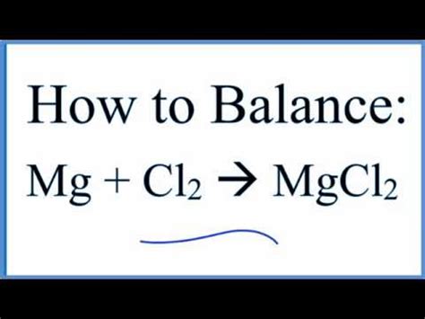 Unbelievable Magnesium Chloride Balanced Equation Maths Formulas For Class 12 Pdf State Board