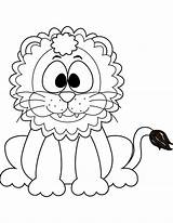 Cute Lion Coloring Page  Free Printable Pages For Kids sketch template