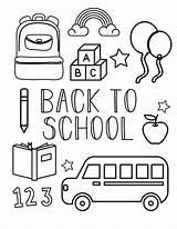 Free Back To school coloring pages For Preschool Kids sketch template