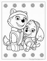 Skye Paw Patrol Coloring Page sketch template